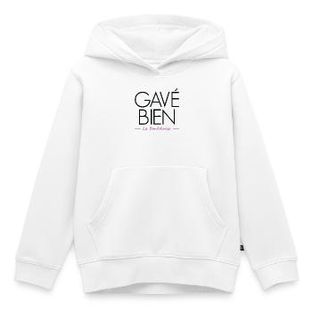 Bordeaux-Brunnen zwangsernährt - Kinder Premium Organic Hoodie - Weiß - Vorne - AI Model Kid Female (0cm)