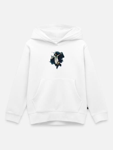 Handballer - Handball - Kinder Premium Organic Hoodie - Weiß