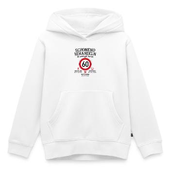 60. Geburtstag Schonend Behandeln 60 Tempolimit 60 - Kinder Premium Organic Hoodie - Weiß - Vorne - AI Model Kid Female (0cm)