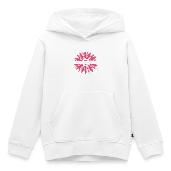 Sensibilisation au myélome multiple Bourgogne Sunflowe - Sweat Premium à capuche enfant bio - blanc - Devant - AI Model Kid Female (0cm)