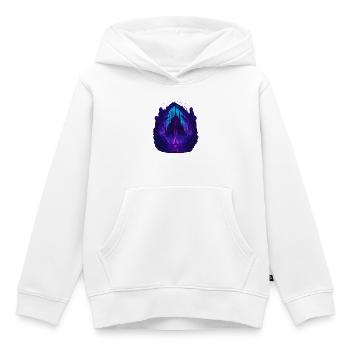 Neon Gothic Kirche Gotische Architektur - Kinder Premium Organic Hoodie - Weiß - Vorne - AI Model Kid Female (0cm)