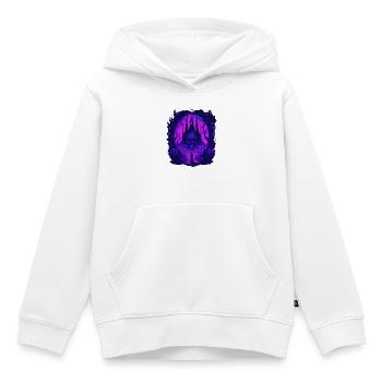 Neon Gothic Totenkopf Geisterschloss - Kinder Premium Organic Hoodie - Weiß - Vorne - AI Model Kid Female (0cm)