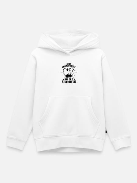 Kickboxer Grandpa - Kids Premium Organic Hoodie - white