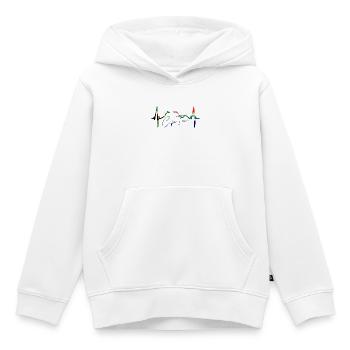 Kapstadt Skyline Herzschlag Südafrika Tafelberg - Kinder Premium Organic Hoodie - Weiß - Vorne - AI Model Kid Female (0cm)