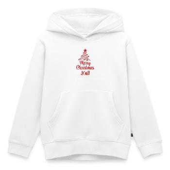 Noël, noël, noël, noël, noël, noël, noël, noël, - Sweat Premium à capuche enfant bio - blanc - Devant - AI Model Kid Female (0cm)
