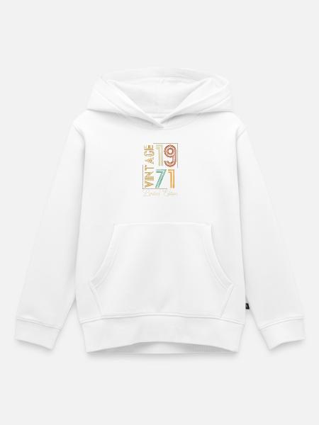Vintage 1971 Limited Edition Aged to Perfection - Kids Premium Organic Hoodie - white