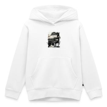 ZIL 131 DDR - Kinder Premium Organic Hoodie - Weiß - Vorne - AI Model Kid Female (0cm)