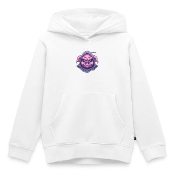 Huldige Pigletor, dem magischen Tyrannen Schwein - Kinder Premium Organic Hoodie - Weiß - Vorne - AI Model Kid Female (0cm)
