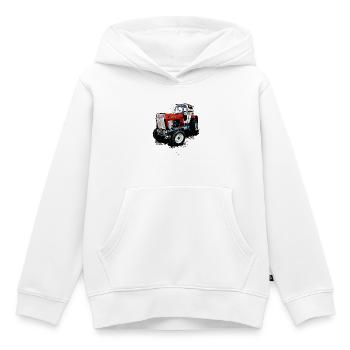 Fortschritt Traktor ZT 300 - Kinder Premium Organic Hoodie - Weiß - Vorne - AI Model Kid Female (0cm)