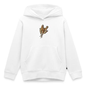 5 Weizen Ähren - Kinder Premium Organic Hoodie - Weiß - Vorne - AI Model Kid Female (0cm)