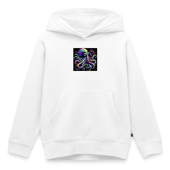Krake - Kinder Premium Organic Hoodie - Weiß - Vorne - AI Model Kid Female (0cm)