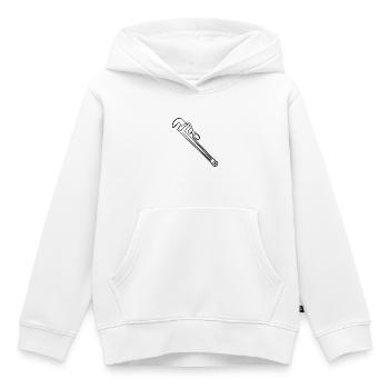 Pipe wrench - Kids Premium Organic Hoodie - white - Front - AI Model Kid Female (0cm)
