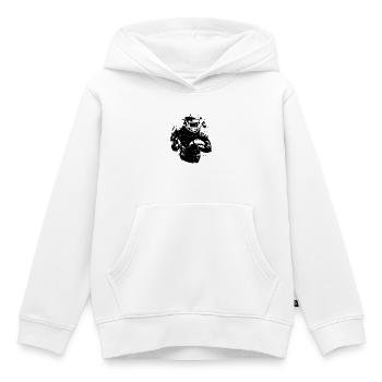 Footballer - Kinder Premium Organic Hoodie - Weiß - Vorne - AI Model Kid Female (0cm)