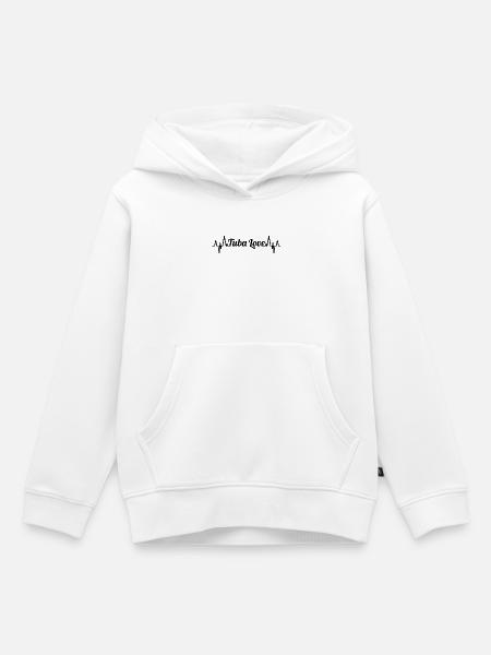 Tuba Liebe Pulsschlag - Kinder Premium Organic Hoodie - Weiß