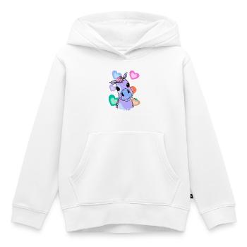 Fantasy Herz Pony bunt farbenfreudig Kind Baby - Kinder Premium Organic Hoodie - Weiß - Vorne - AI Model Kid Female (0cm)