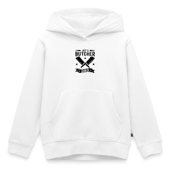Schlachter Papa - Kinder Premium Organic Hoodie - Weiß - Vorne - AI Model Kid Female (0cm)