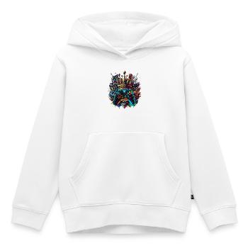 Königlicher Graffiti Gaming Controller - Kinder Premium Organic Hoodie - Weiß - Vorne - AI Model Kid Female (0cm)