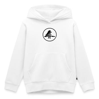 Tanne im Kreis - Kinder Premium Organic Hoodie - Weiß - Vorne - AI Model Kid Female (0cm)