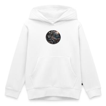 Rayon de soleil métallisé - Sweat Premium à capuche enfant bio - blanc - Devant - AI Model Kid Female (0cm)