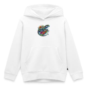 Gecko - Kinder Premium Organic Hoodie - Weiß - Vorne - AI Model Kid Female (0cm)