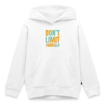 Schränken Sie sich nicht ein - Kinder Premium Organic Hoodie - Weiß - Vorne - AI Model Kid Female (0cm)