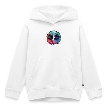 Bulle vs Bär Börse Aktien - Kinder Premium Organic Hoodie - Weiß - Vorne - AI Model Kid Female (0cm)