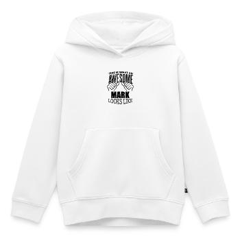Mark Mark Mark - Kinder Premium Organic Hoodie - Weiß - Vorne - AI Model Kid Female (0cm)