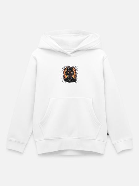 Zombie Feuerwehrmann - Kinder Premium Organic Hoodie - Weiß