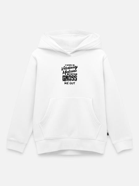 Tierarzt Spruch - Kinder Premium Organic Hoodie - Weiß