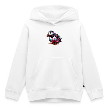Papageitaucher - Kinder Premium Organic Hoodie - Weiß - Vorne - AI Model Kid Female (0cm)