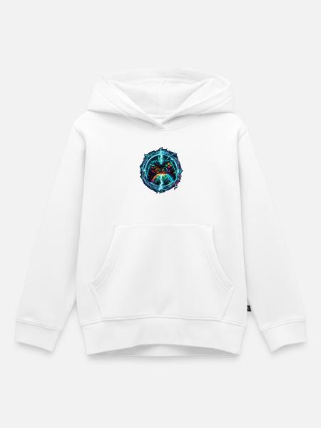 Galaktischer Gaming Controller - Kinder Premium Organic Hoodie - Weiß