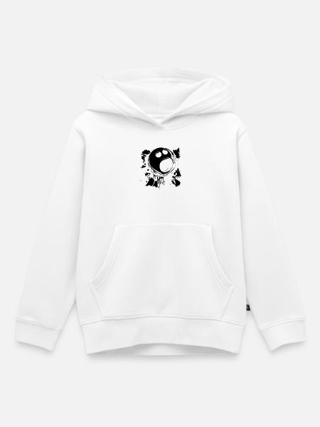Bowlingkugel - Kinder Premium Organic Hoodie - Weiß