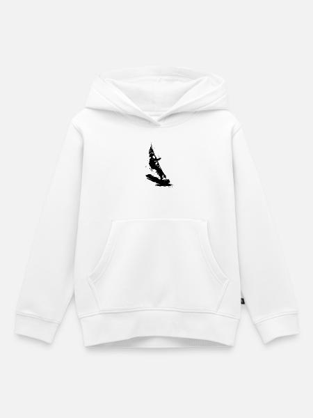 Windsurfen - Kinder Premium Organic Hoodie - Weiß