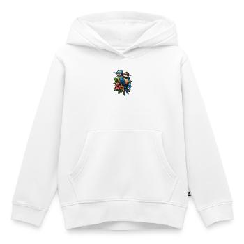 Éleveur d’oiseaux Ornithologue Ornithologue Ornithologue - Sweat Premium à capuche enfant bio - blanc - Devant - AI Model Kid Female (0cm)
