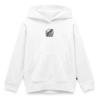 Éleveur d’oiseaux Ornithologue Ornithologue Ornithologue - Sweat Premium à capuche enfant bio - blanc - Devant - AI Model Kid Female (0cm)