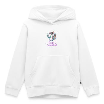Einschulung Schulanfang Meerjungfrau Schultüte - Kinder Premium Organic Hoodie - Weiß - Vorne - AI Model Kid Female (0cm)