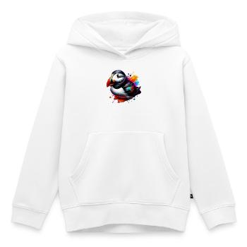 Papageitaucher - Kinder Premium Organic Hoodie - Weiß - Vorne - AI Model Kid Female (0cm)