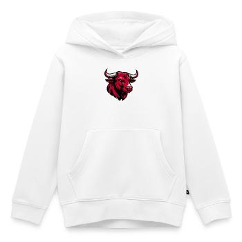 Stier - Kinder Premium Organic Hoodie - Weiß - Vorne - AI Model Kid Female (0cm)