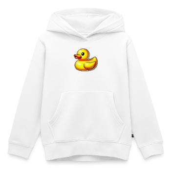 Caneton Canard Canard Canard - Sweat Premium à capuche enfant bio - blanc - Devant - AI Model Kid Female (0cm)