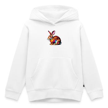 Kaninchen - Kinder Premium Organic Hoodie - Weiß - Vorne - AI Model Kid Female (0cm)