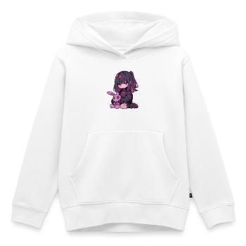 Anime Girl Goth Bunny Grunge Cute Kawaii Edgy - Kinder Premium Organic Hoodie - Weiß - Vorne - AI Model Kid Female (0cm)