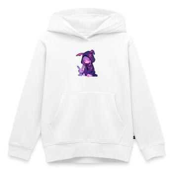 Anime Girl Kawaii Goth Bunny Cute Grunge Edgy - Kinder Premium Organic Hoodie - Weiß - Vorne - AI Model Kid Female (0cm)