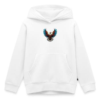 Aigle - Sweat Premium à capuche enfant bio - blanc - Devant - AI Model Kid Female (0cm)