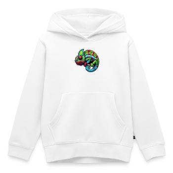 Chamäleon - Kinder Premium Organic Hoodie - Weiß - Vorne - AI Model Kid Female (0cm)