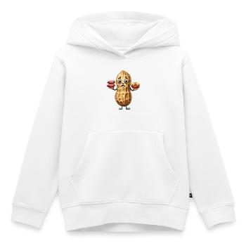 Erdnuss Erdnüsse Nuss Nüsse Kind Kinder Baby - Kinder Premium Organic Hoodie - Weiß - Vorne - AI Model Kid Female (0cm)