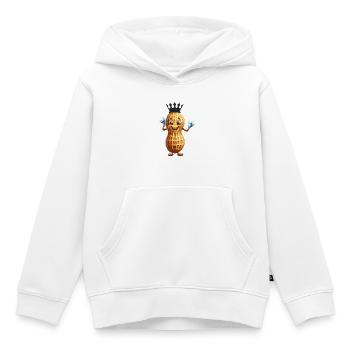 Erdnuss König Erdnusse Nuss Nüsse Erdnüsse - Kinder Premium Organic Hoodie - Weiß - Vorne - AI Model Kid Female (0cm)