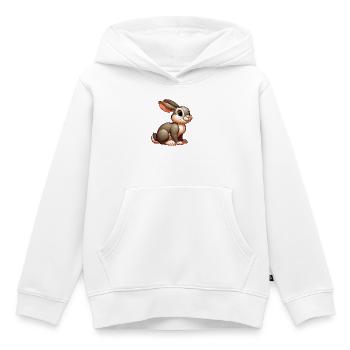 Kaninchen - Kinder Premium Organic Hoodie - Weiß - Vorne - AI Model Kid Female (0cm)