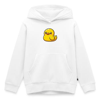 Caneton Canard Canard Canard - Sweat Premium à capuche enfant bio - blanc - Devant - AI Model Kid Female (0cm)