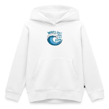 Fließendes Wellendesign - Kinder Premium Organic Hoodie - Weiß - Vorne - AI Model Kid Female (0cm)
