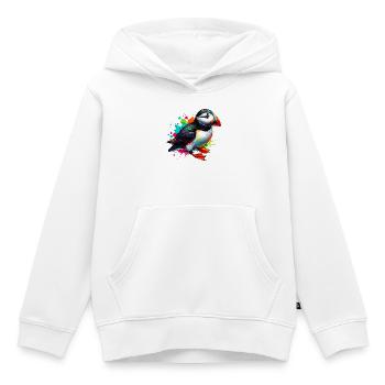 Papageitaucher - Kinder Premium Organic Hoodie - Weiß - Vorne - AI Model Kid Female (0cm)